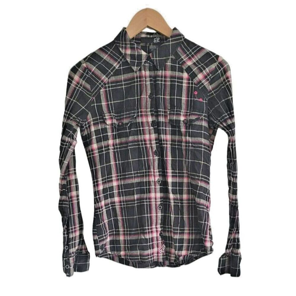 Fox Racing Button Up Long Sleeve Shirt Size S